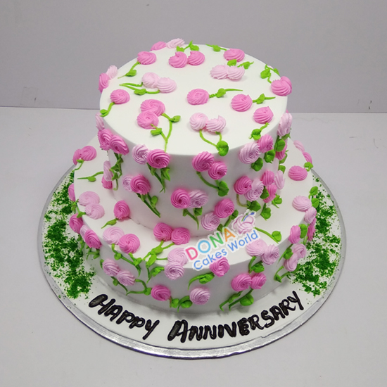 Flowery Tier Cake