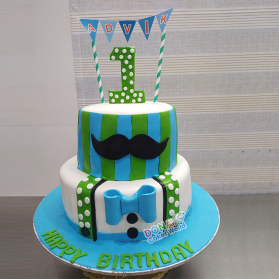 Birthday Fondant Tier Cake