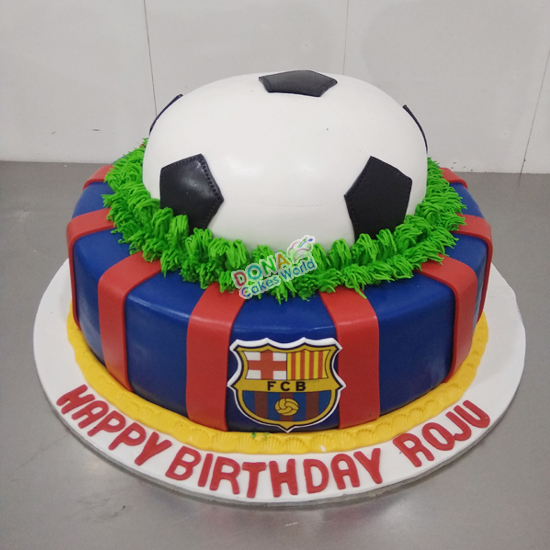 Football Theme Fondant Cake