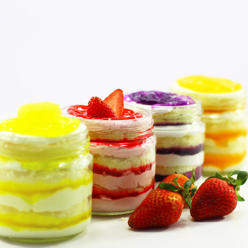 Fruitalicious Jar Cake (Combo Of 4 Jars)
