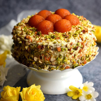 Delicious Motichoor Ladoo cake