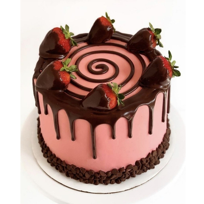 Choco Strawberry Cake