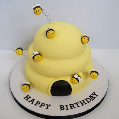 Bumblebee Honeycomb Cake
