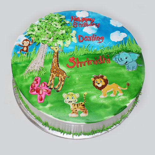 Jungle Theme Cake