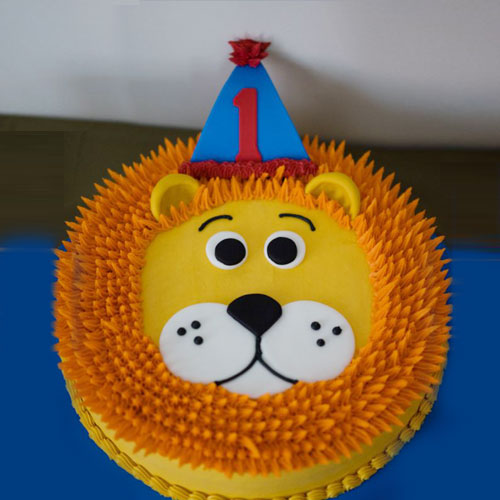 Lion Face Cake