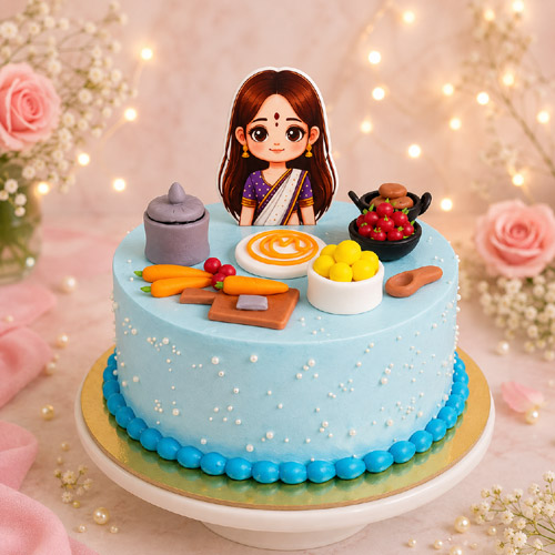 Traditional Mom Theme Designer Cake