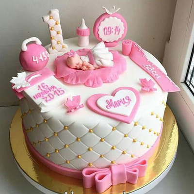 Beautiful Baby Shower Theme Cake