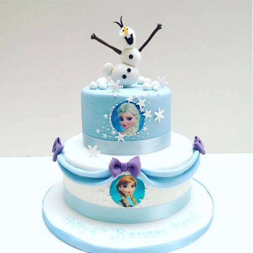 Princess Elsa Fondant Theme Cake