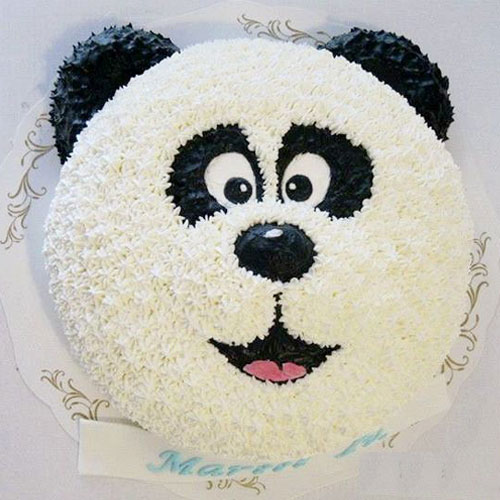 Panda Bear Face Cake