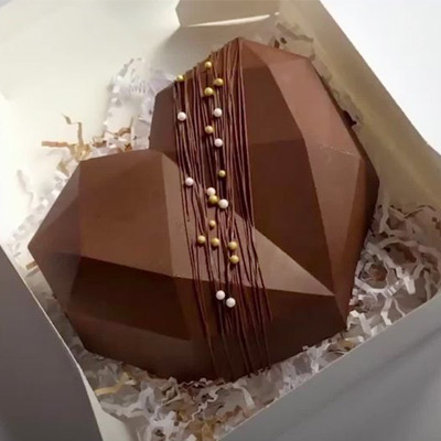 Choco Heart Pinata Cake