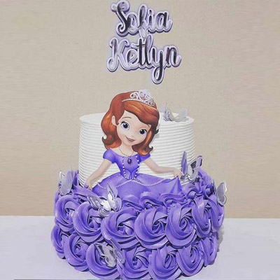 Pretty Sofia Theme Cake
