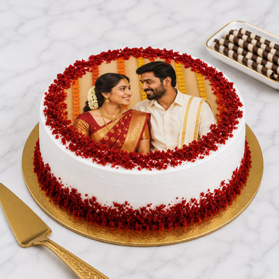 Red Velvet Photo Cake