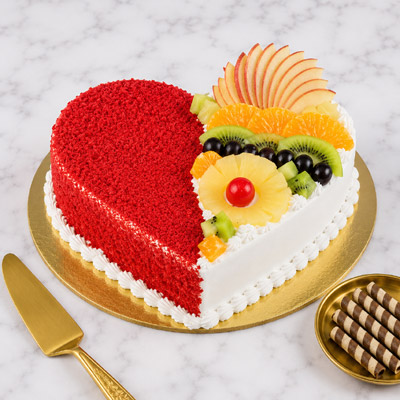 Red Velvet Fruit Cake