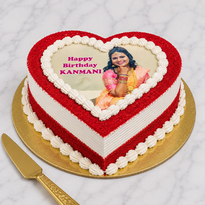 Red Velvet Photo Cake