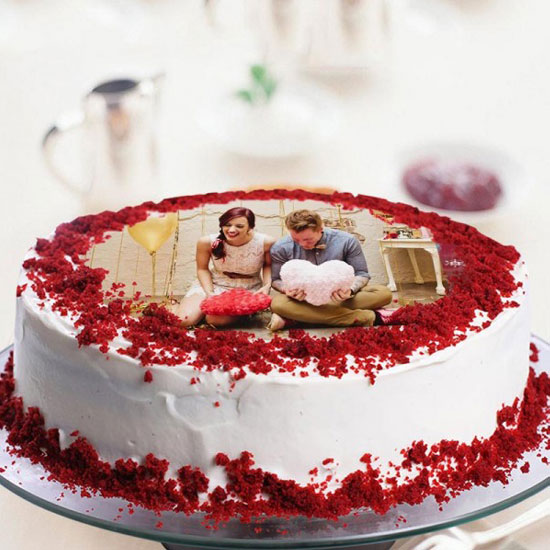 Red Velvet Photo Cake