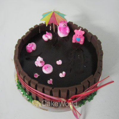 Choco Truffle Kitkat Cake