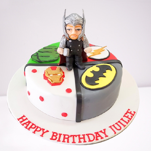 Superhero Birthday Cake - An Awesome Tutorial | Decorated Treats