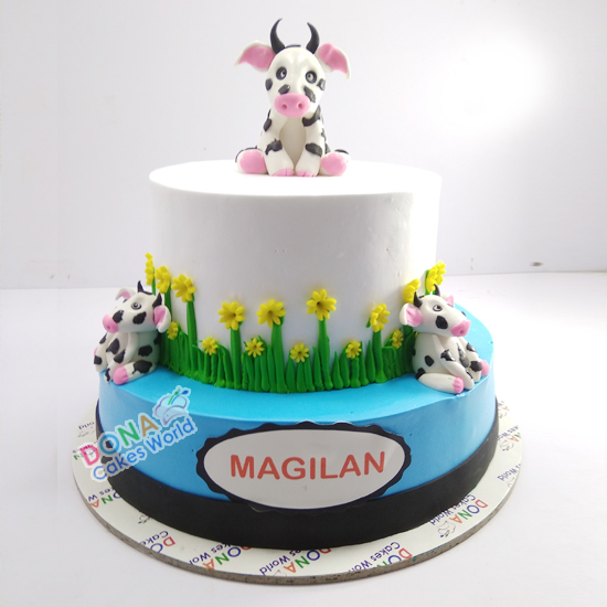 Cow Theme Cake 