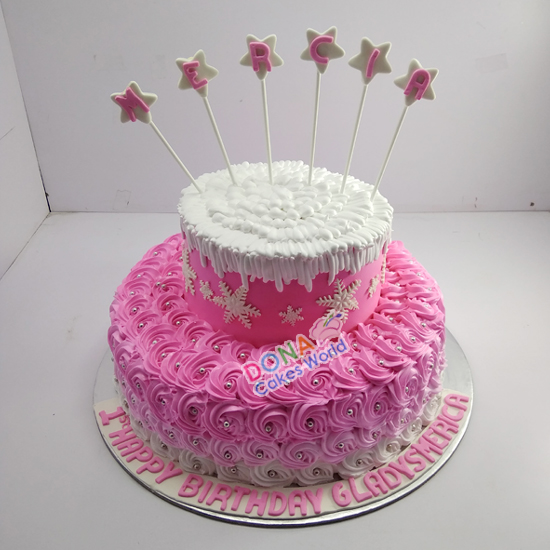 Pinky - 2 Tier Cake 