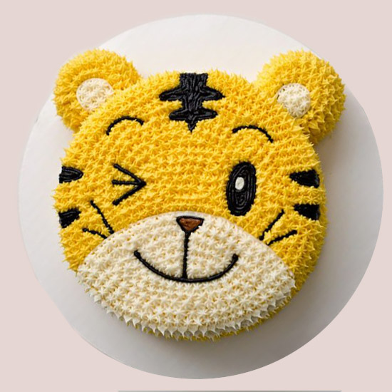 Tiger Face Cake