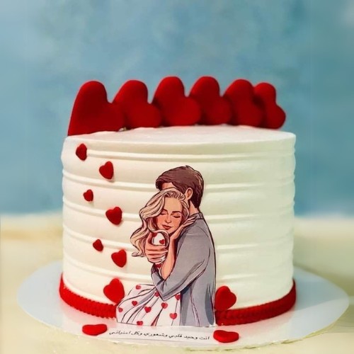 Lovely Couple theme cake 