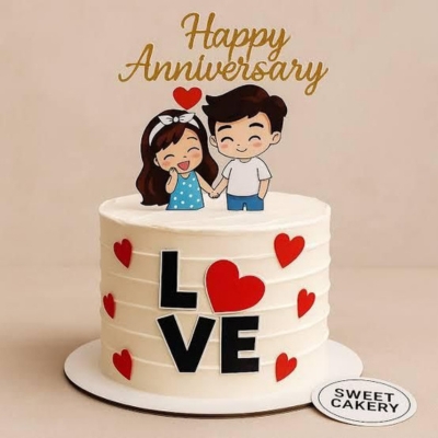 Love Story Celebration Cake