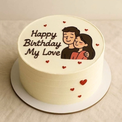 Forever Yours Romantic Cake