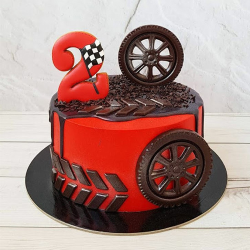 F1 Race theme cake 